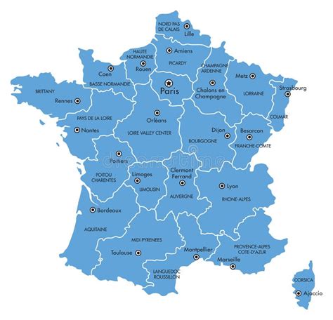 Map Of Major Cities In France World Map