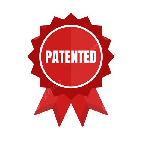 جائزة براءة اختراع في شكل شريط دائرة حمراء للإعلان براءة اختراع شهادة