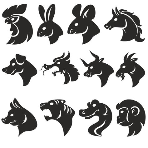 Animals Head Silhouettes Free Dxf Vectors File Free Download Vectors File