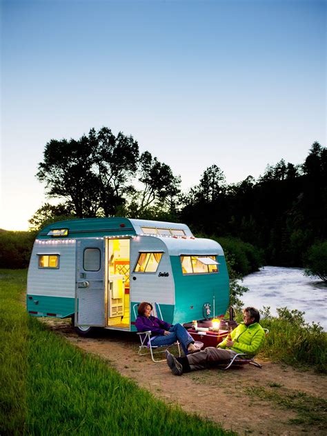 American coach, entegra coach, fleetwood rv, forest river Stylish Trailer Home | Vintage camper, Vintage camping ...