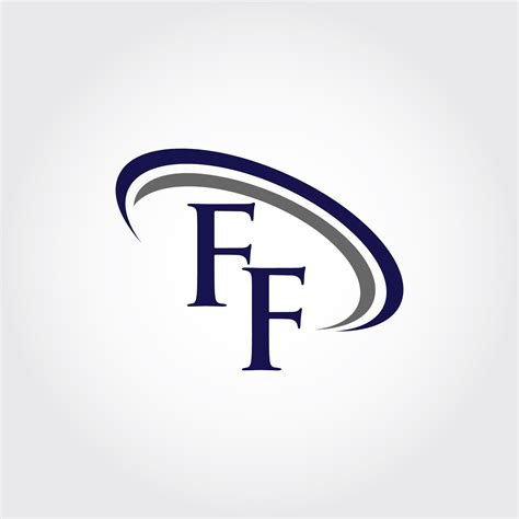 Monogram FF Logo Design By Vectorseller | TheHungryJPEG