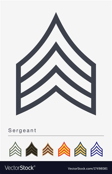 Military Ranks And Insignia Stripes Chevrons Vector Image