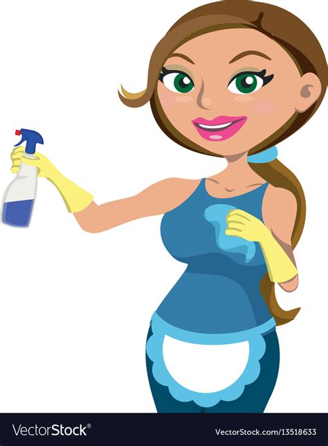 Women Providing House Cleaning Service Royalty Free Vector