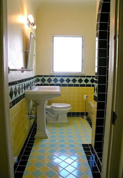 The pattern is very important for the whole design because it may affect the space perception. 40 retro blue bathroom tile ideas and pictures