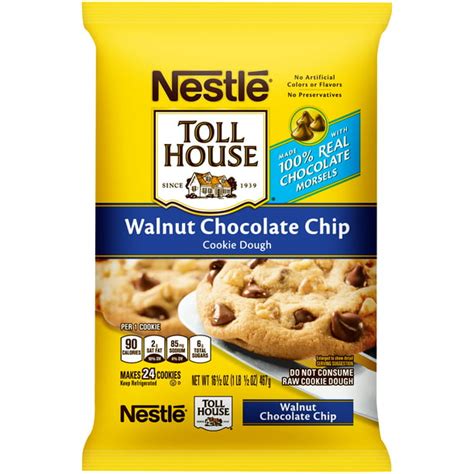 Nestle Toll House Walnut Chocolate Chip Cookie Dough