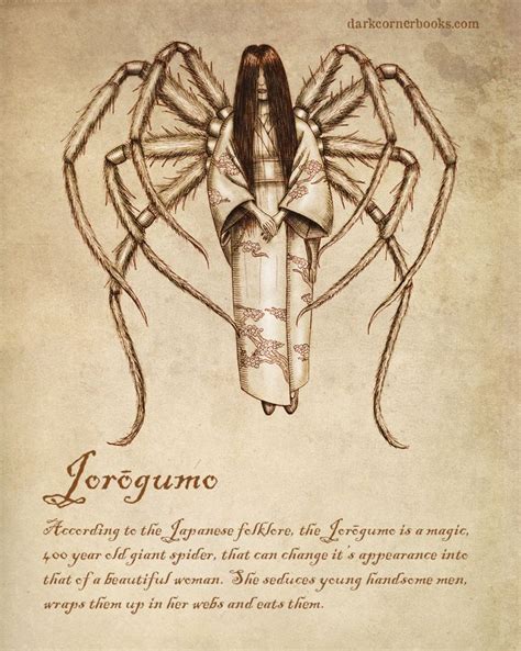 Jorogumo A Japanese Creature From Folklore Resembling The Common