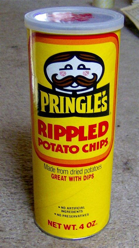 1970s80s Pringles Rippled Chips Can Discontinued Food Pringles