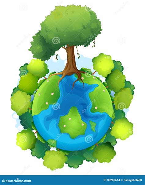 Mother Earth Stock Vector Illustration Of Representation 33203614