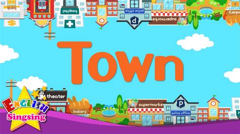 Kids Vocabulary Town Village Introduction Of My Town