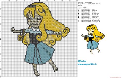 Check spelling or type a new query. Aurora manga Sleeping Beauty cross stitch pattern - free ...