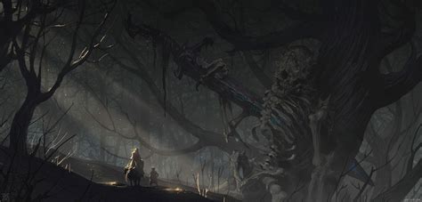 Monsters Skeleton Fantasy Concept By Mist Xg Fantasy Landscape