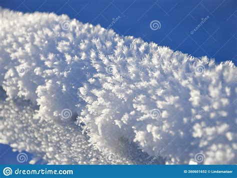 Closeup Or Macro Of Ice Crystals In Snow Stock Photo Image Of Frost