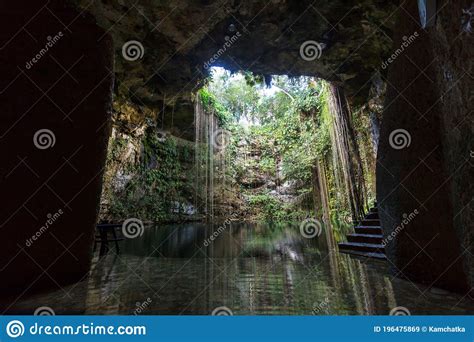 Cenote Stock Image Image Of Cavern Fall Itza Landmark 196475869