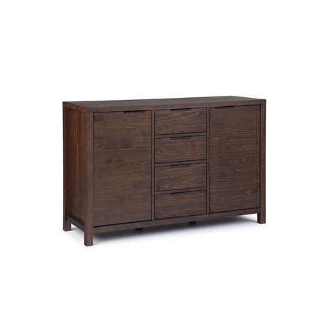 54 Fabian Sideboard Buffet Walnut Brown Wyndenhall Simpli Home