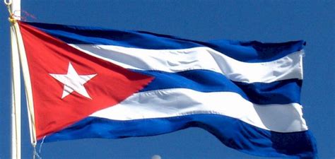 Couleurs Du Drapeau De Cuba Voyage Carte Plan