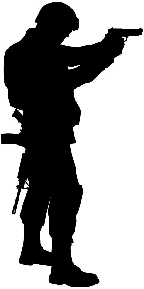 Soldier Silhouette Army Clip Art Soldier Silhouette Cliparts Png