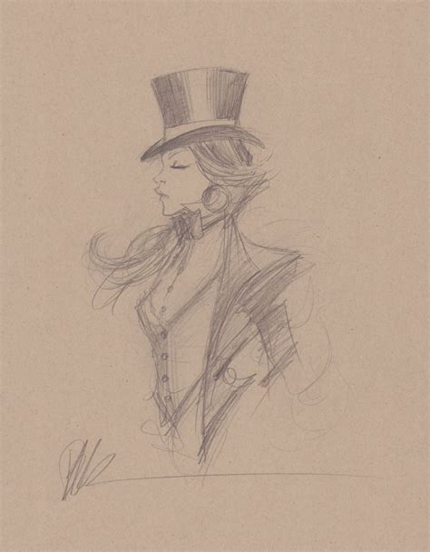 Lady Mechanika Side 12 Figure Pencil Art Signed By Joe Benitez