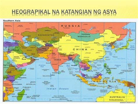 Mapa Ng Asya Docx Mapa Ng Asya Mga Rehiyon Ng Asya 1 Hilagang Asya