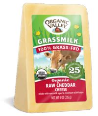 Organic Valley - Organic Grassmilk Raw Cheese | Organic valley, Raw milk cheese, Organic recipes