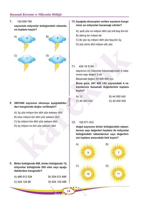 Karekök 5. Sınıf Matematik Soru Bankası