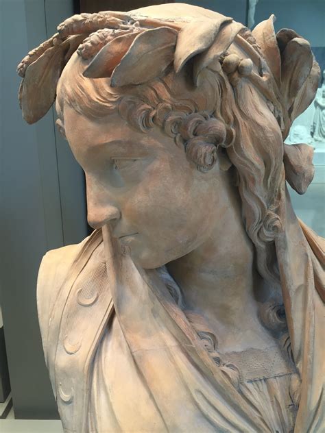 Gambar Wanita Monumen Muda Yunani Louvre Museum Tanah Liat
