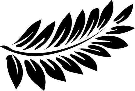 Leaf Fern Black Free Vector Graphic On Pixabay