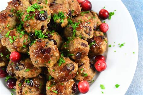 Turkey Cranberry Meatballs Dave S Fresh Marketplace Recipes
