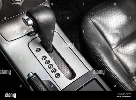 automatic gear stick inside modern car automatic transmission gear of car car interior stock