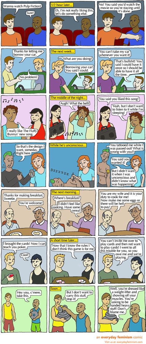 Cartoons By Alli Kirkham Explain Sexual Consent In Everyday Terms Metro News