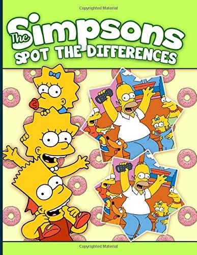 Buy The Simpsons Spot The Difference Amazing The Simpsons Adult Activity Spot The Differences