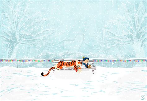 Calvin And Hobbes Snow By Raquelsegal On Deviantart