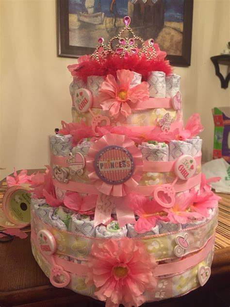 Restmeyersca regarding dollar tree baby shower 1024 x 768 21151. Diaper cake for baby girl/ baby shower/ pink diaper cake ...