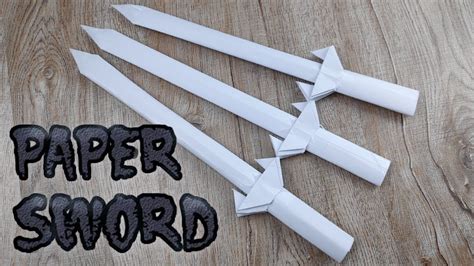 Diy Paper Toy Sword How To Make A4 Paper Knife Weapons Tutorials