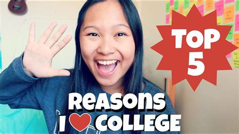 Top 5 Reasons I Love College Becca In Real Life Youtube