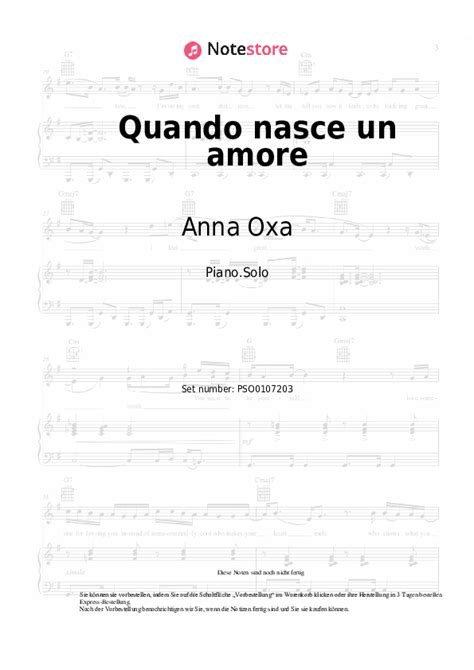 Anna Oxa Quando Nasce Un Amore Noten Für Piano Downloaden Für