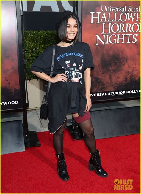 Vanessa Hudgens Goes Goth Chic At Universal Studios Halloween Horror