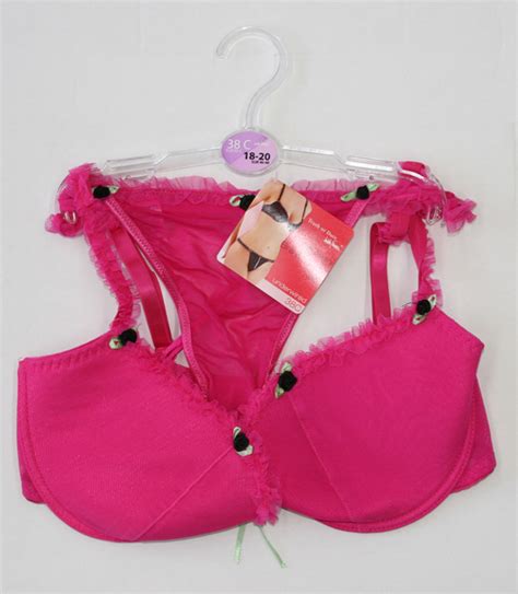 Rose Detail Bra And Thong Set Wholesale Ladies Underwear Stockover