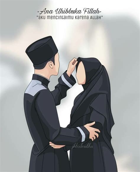 Gambar Animasi Islami Romantis