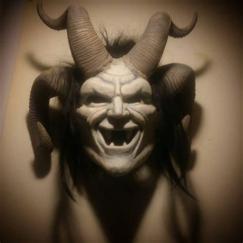 Krampus Demon Latex Mask Etsy