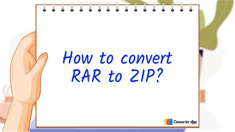 How To Convert Rar To Zip Youtube
