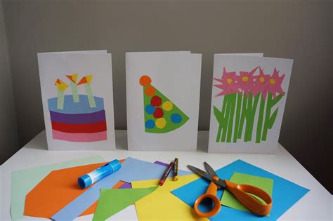 How To 3 Easy Birthday Card Crafts To Do With Toddlers Wave To Mummy