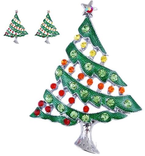 Wholesale Crystal Christmas Tree Pin