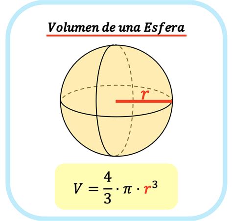 Volumen De Una Esfera Fórmula Ejemplo Y Calculadora