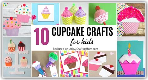 10 Cute Cupcake Crafts For Kids Cupcake Day Crafts