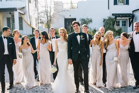 Neutral Formal Bridal Party Looks