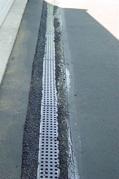 Asphalt Trench Drain Install Trench Drain In Asphalt Drain In Asphalt