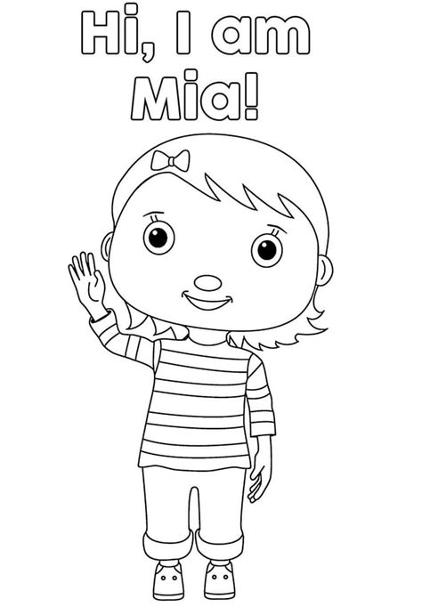 Cute Mia Little Baby Bum Coloring Page Free Printable Coloring Pages