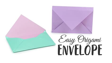 Super Easy Origami Envelope Tutorial Diy Paper Kawaii Youtube