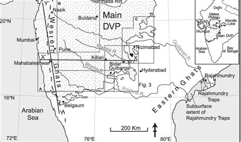 Deccan Plateau Physical Map