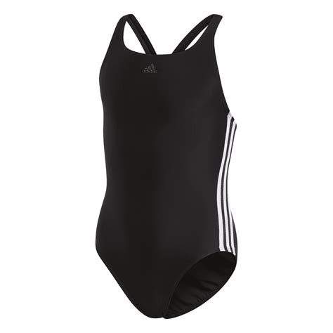 Adidas Girls Athly V 3 Stripes Swimsuit Sport From Excell Uk